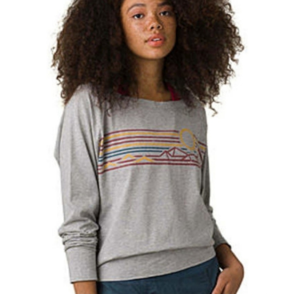 prAna long sleeved mountain graphic t shirt